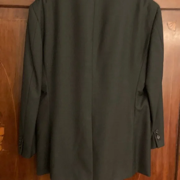 Ralph Lauren mens suit charcoal wool notched lapel excellent preloved condition